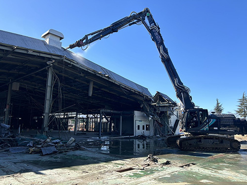 株式会社中村建工　ロングブーム重機の搬入（3）